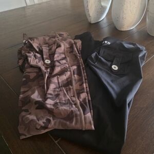 Camo and Black Leggings